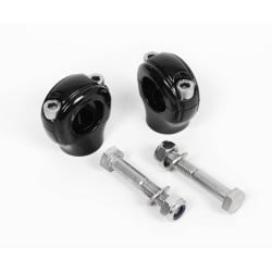 Classic vintage motorcycle handlebar clamps for cafe racer in aluminum