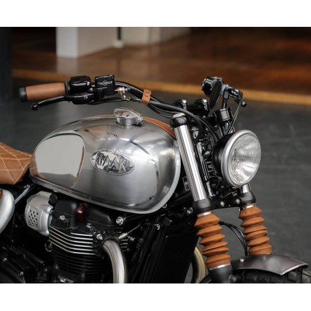 Leather handlebar grips