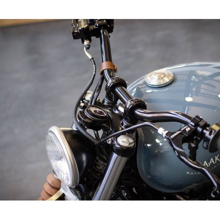 Leather cable guides