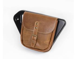 Side leather saddlebag for...