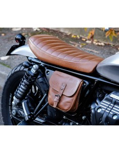 Side leather saddlebag for Moto Guzzi V7 III / V9 2