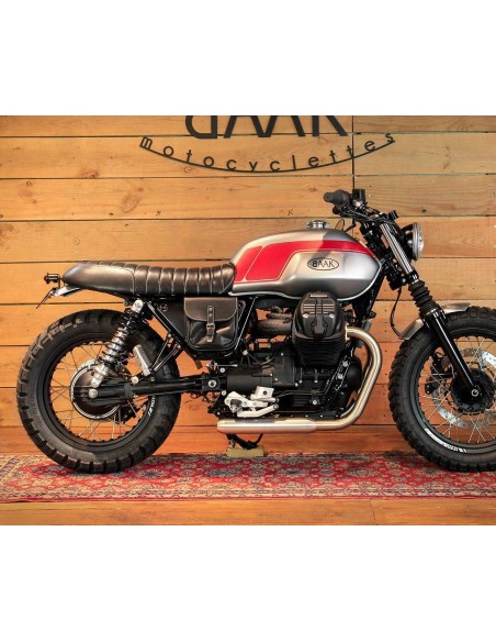 Borsa in pelle laterale per Moto Guzzi V7 III e V9