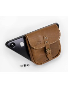 Side leather saddlebag for Moto Guzzi V7 III / V9