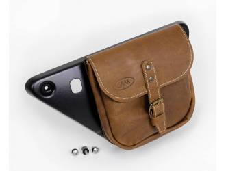 Side leather saddlebag for...