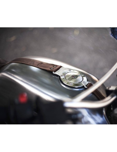 Cinghia serbatoio in cuoio per Moto Guzzi V7I / II