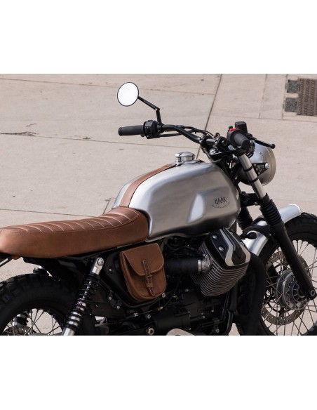 Moto Guzzi V7I / II용 가죽 탱크 스트랩