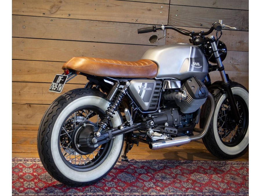 Sella in cuoio Classique per Moto Guzzi V7