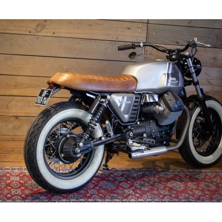 Sella in pelle classica per Moto Guzzi V7