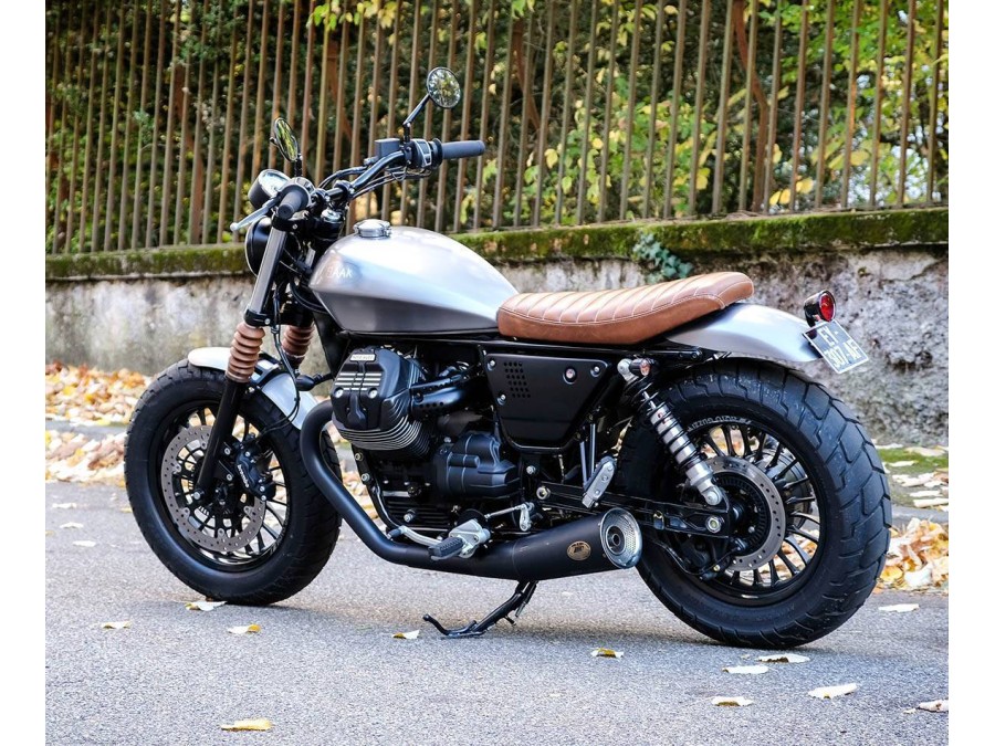 Asiento en cuero para Moto Guzzi V9