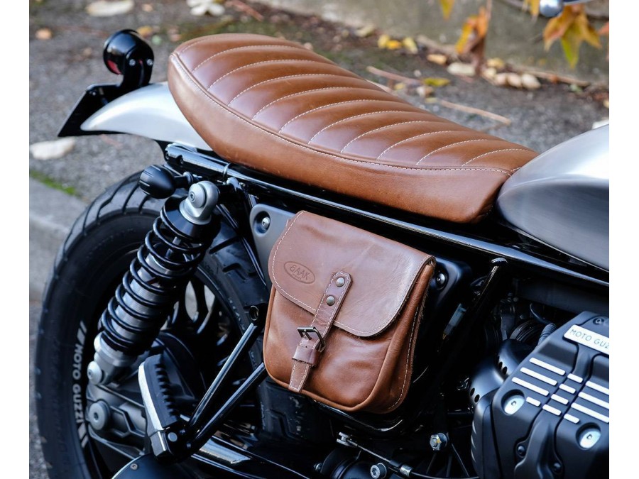 Sella in pelle per Moto Guzzi V9