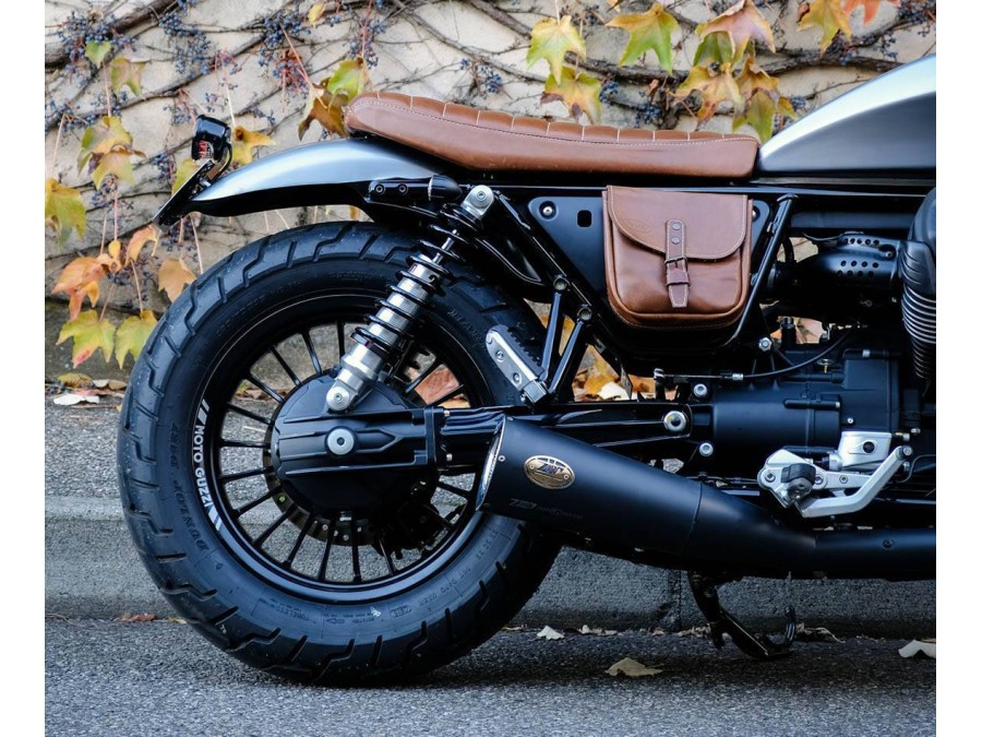 Sella in cuoio per Moto Guzzi V9