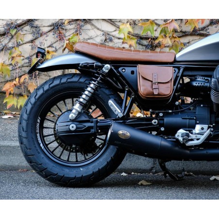 Sella in cuoio per Moto Guzzi V9