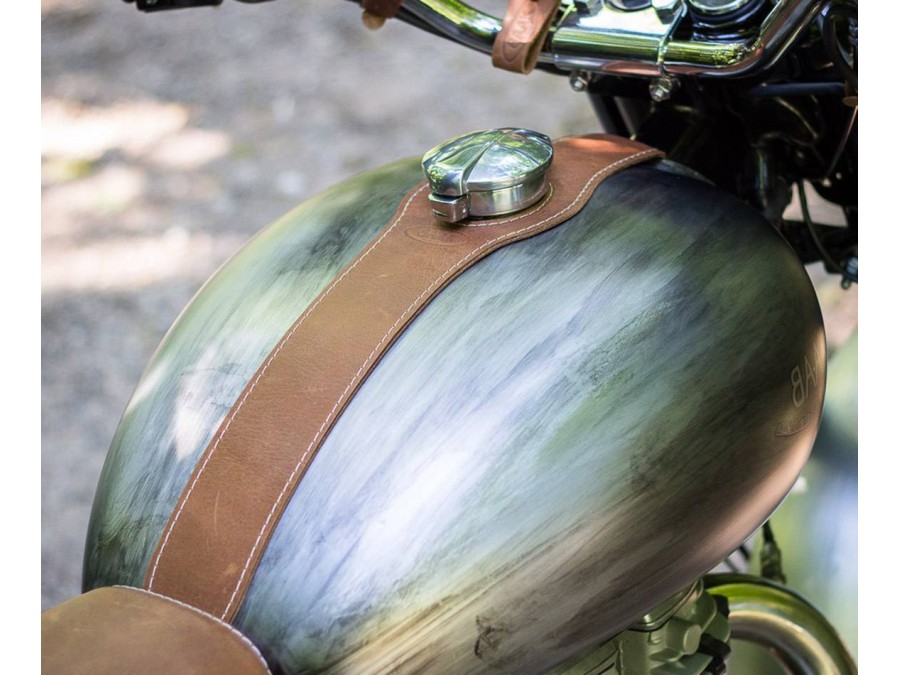 Cinghia da serbatoio in cuoio per Royal Enfield