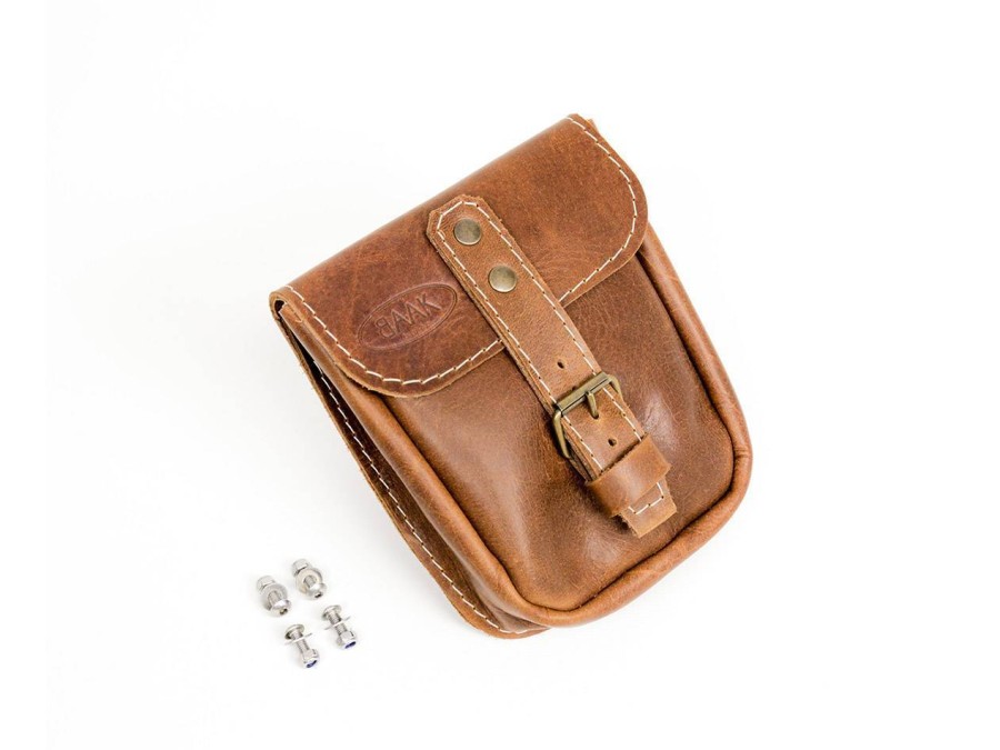 Seitentasche aus vollnarbigem Leder Mini, universal