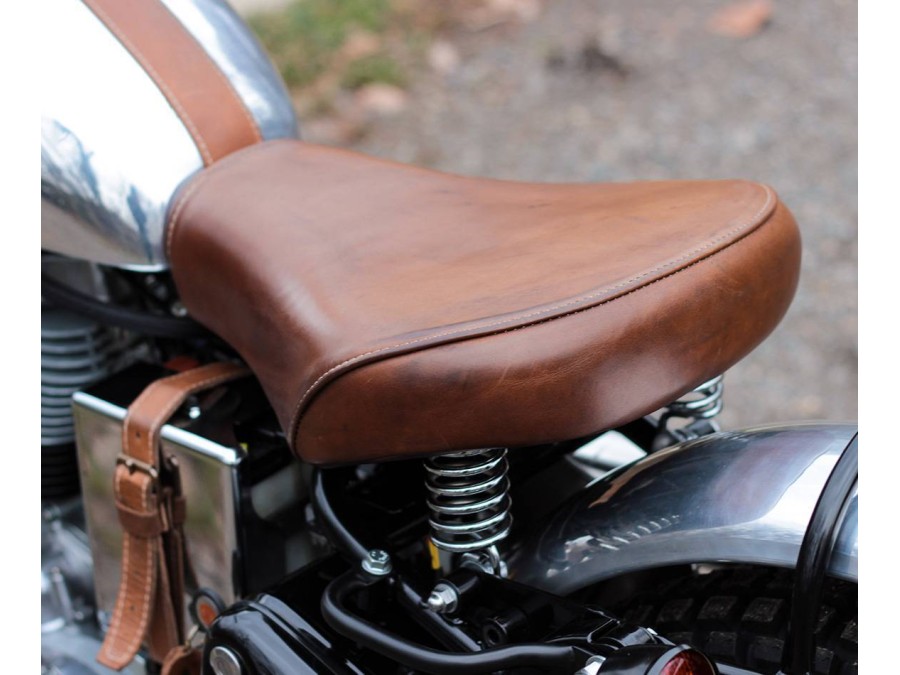 Asiento de cuero para Royal Enfield Classic 500