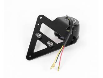 Support de plaque / bavette Derbi Senda avec feu arrière à leds Rouge +  Clignotants /// en Stock sur BIXESS™