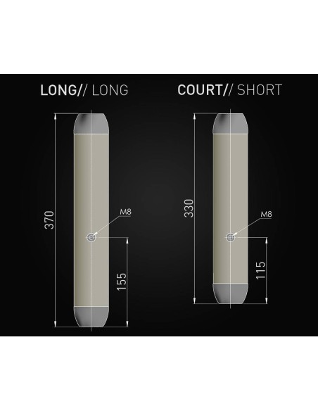 Universal aluminium silencer for motorcycle