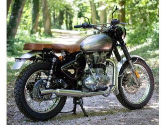ECS Pour royal enfield Bullet 350cc Échappement Tuyau Cooling Ailette Laiton ECS 