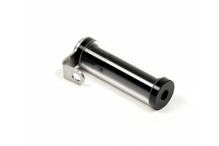 70mm Tube Court Motodak Support/Porte Vignette Assurance alu Rouge 
