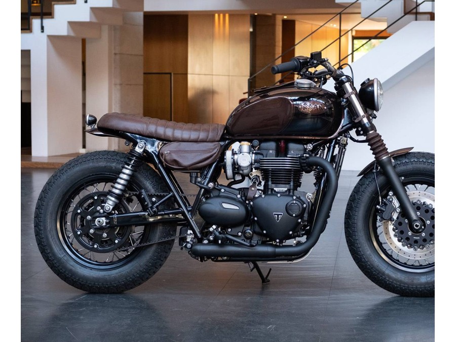 Short Full Black exhaust Triumph (2016-...)