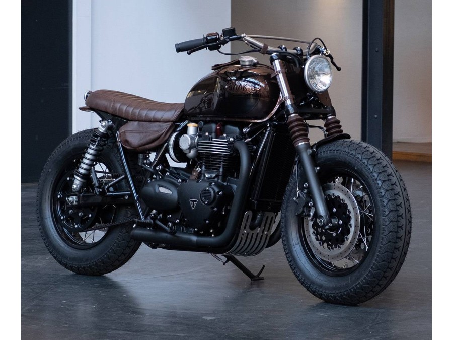 Short Full Black exhaust Triumph (2016-...)