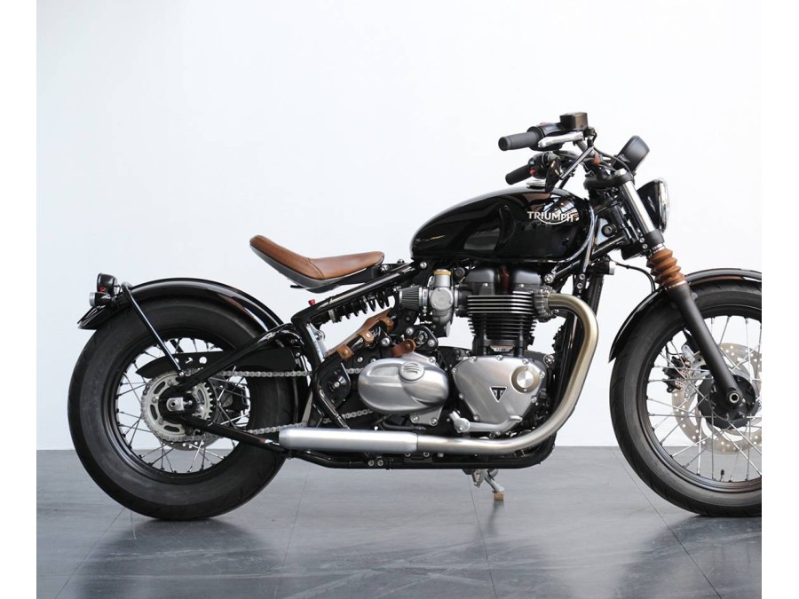 Asiento de cuero para Triumph Bonneville Bobber 1200 (2017-...)