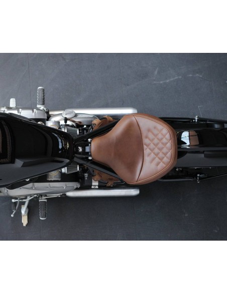 Asiento de cuero para Triumph Bonneville Bobber 1200 (2017-...)