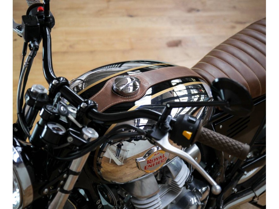 Cinghia da serbatoio in cuoio per Royal Enfield