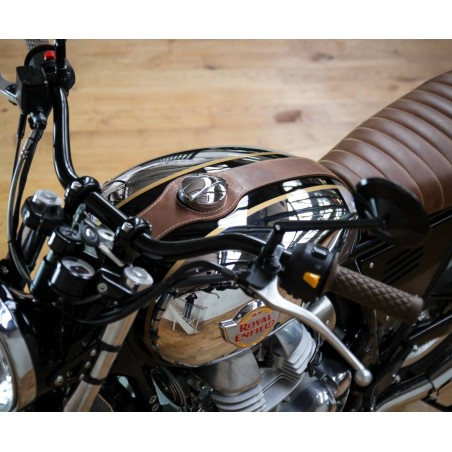 Cinghia da serbatoio in cuoio per Royal Enfield