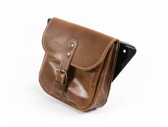 Side leather saddlebag for...