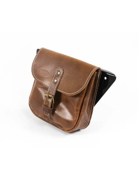 Side leather saddlebag for Royal Enfield 650 Interceptor / Continental GT