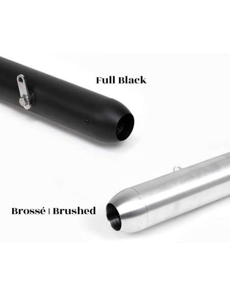 Silencieux moto universel en aluminium type flute