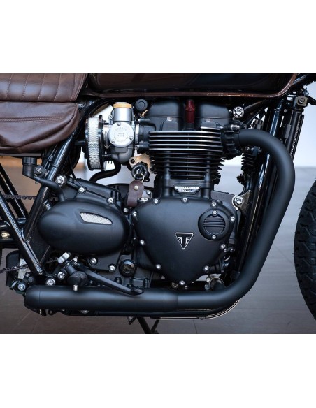 Silencieux moto universel en aluminium type flute