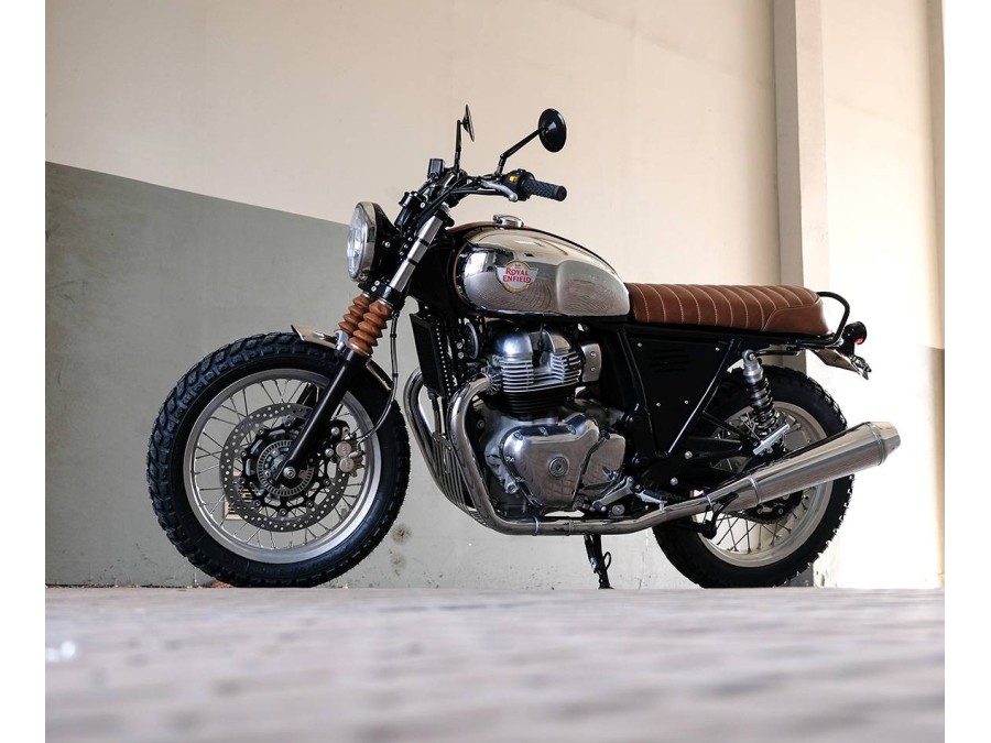 Sella in cuoio Heritage per Royal Enfield 650 Interceptor / Continental GT