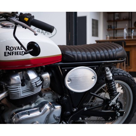 Cache latéral Porte-plaques à numéro Royal Enfield 650 Interceptor et Continental GT
