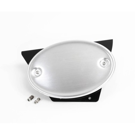 Cache latéral Porte-plaques à numéro Royal Enfield 650 Interceptor et Continental GT Noir satin
