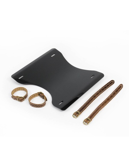 Bates headlight plate with leather collars for Royal Enfield Interceptor / Continental GT 650