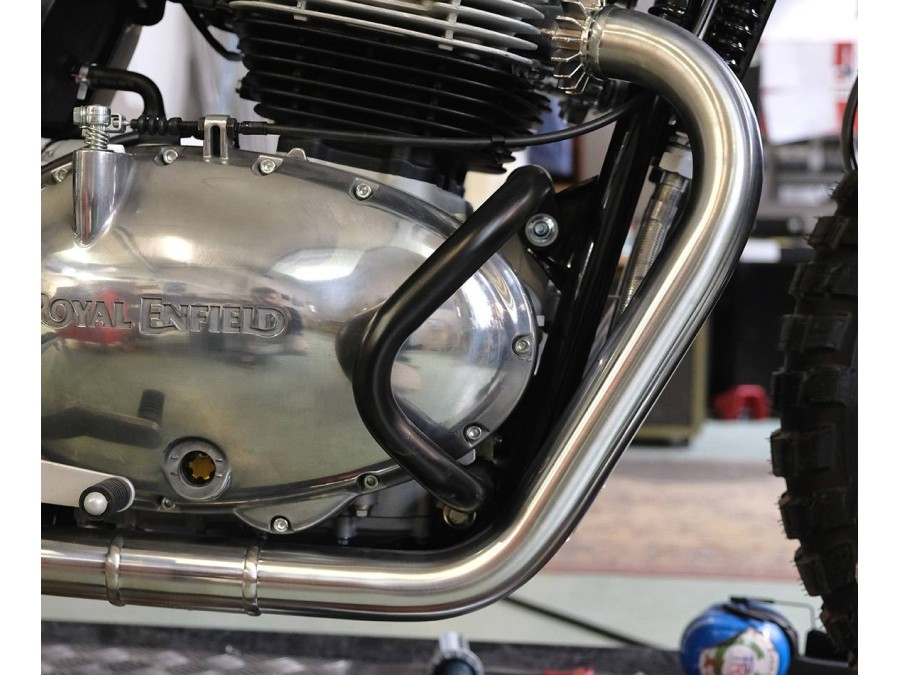Schwarz lackierte Motorschützer für Royal Enfield 650 Interceptor / Continental GT