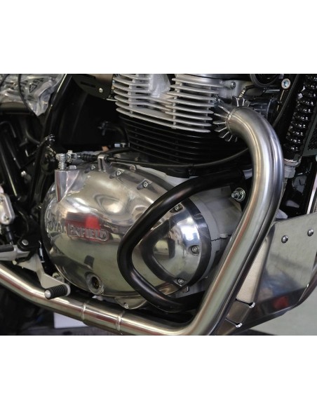Pare-carters noirs pour Royal Enfield 650 Interceptor / Continental GT