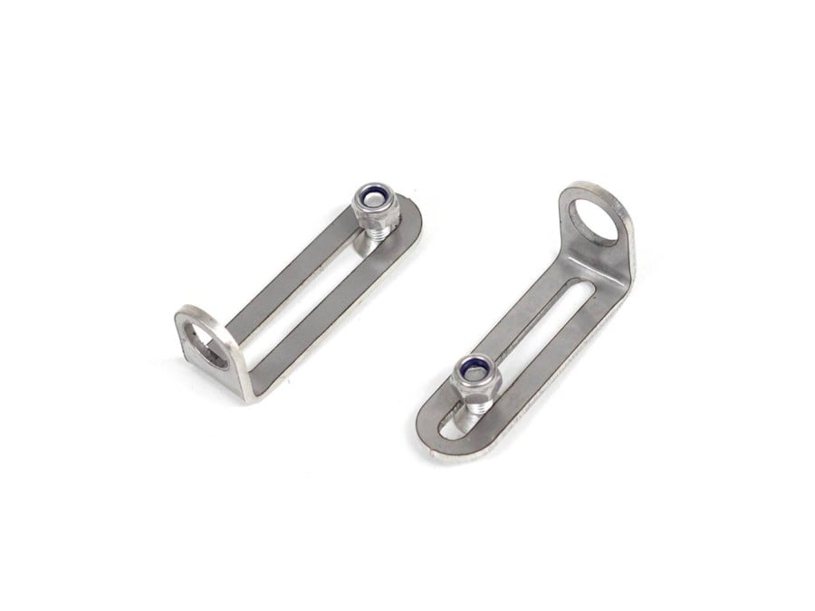 Aluminum turn signal brackets for license plate bracket