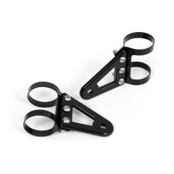 Black aluminum headlight stays for motorcycle - BAAK