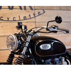 BAAK black aluminium headlight brackets for motorcycles 2
