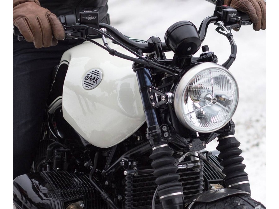 BAAK의 알루미늄 블랙 헤드라이트 브래킷 (파츠) for moto