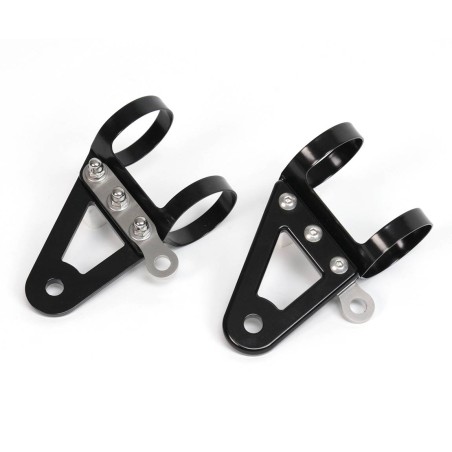 BAAK black aluminium headlight brackets for motorcycles