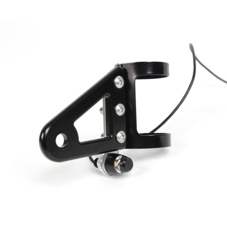 BAAK black aluminium headlight brackets for motorcycles