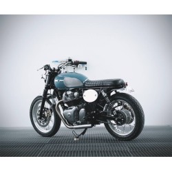 Kurzer Sitzbank-Kit aus vollnarbigem Leder für Royal Enfield 650 Interceptor / Continental GT 2