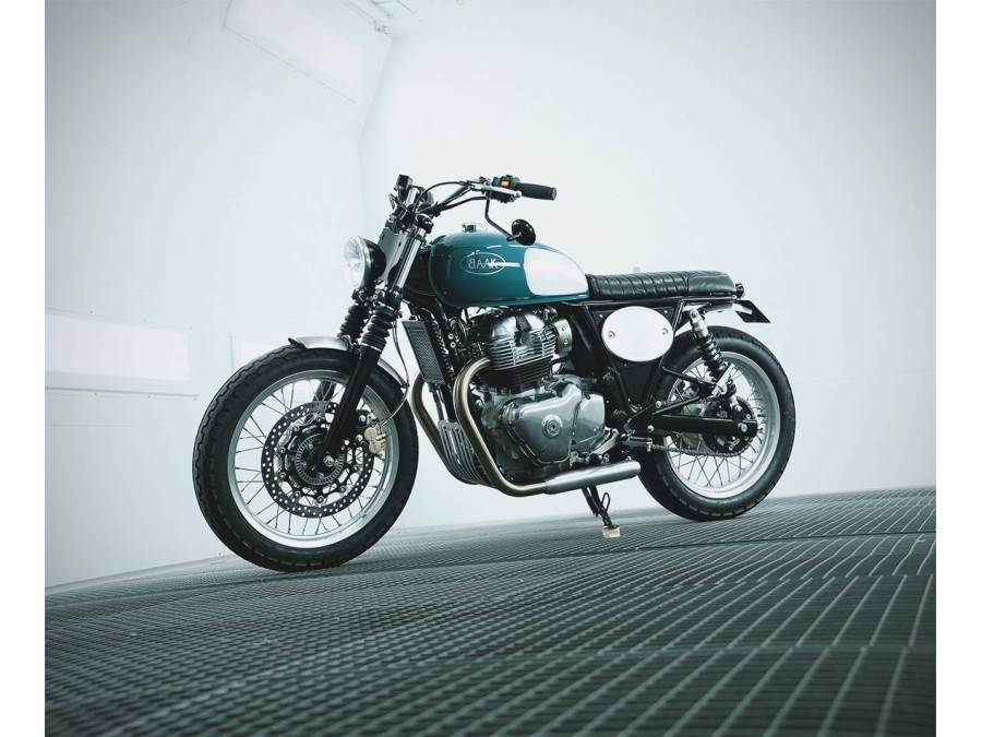Kurzer Sitzbank-Kit aus vollnarbigem Leder für Royal Enfield 650 Interceptor / Continental GT