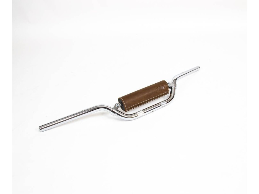Leder-Lenkerpolster (schwarz, braun, gold, rot) für Motorrad
