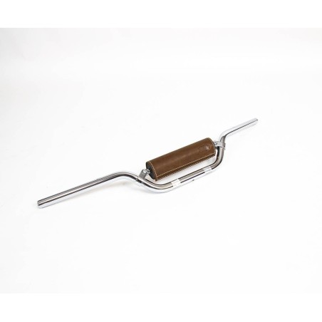 Mousse de guidon en cuero (negro, marrón, gold, rojo) para moto