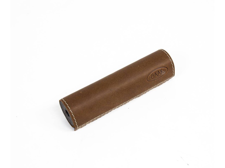 Leder-Lenkerpolster (schwarz, braun, gold, rot) für Motorrad